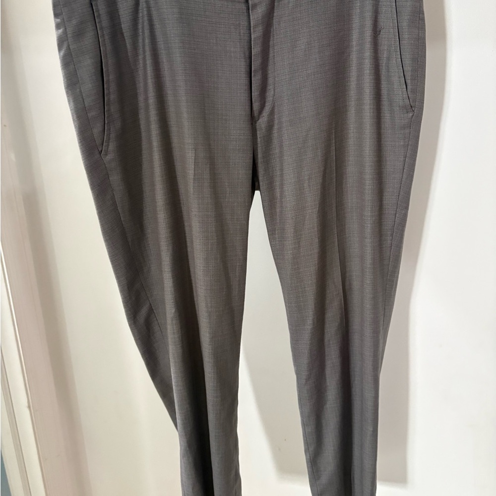 Reaction Kenneth Cole Men‘s Tailored Gray Dress Pants